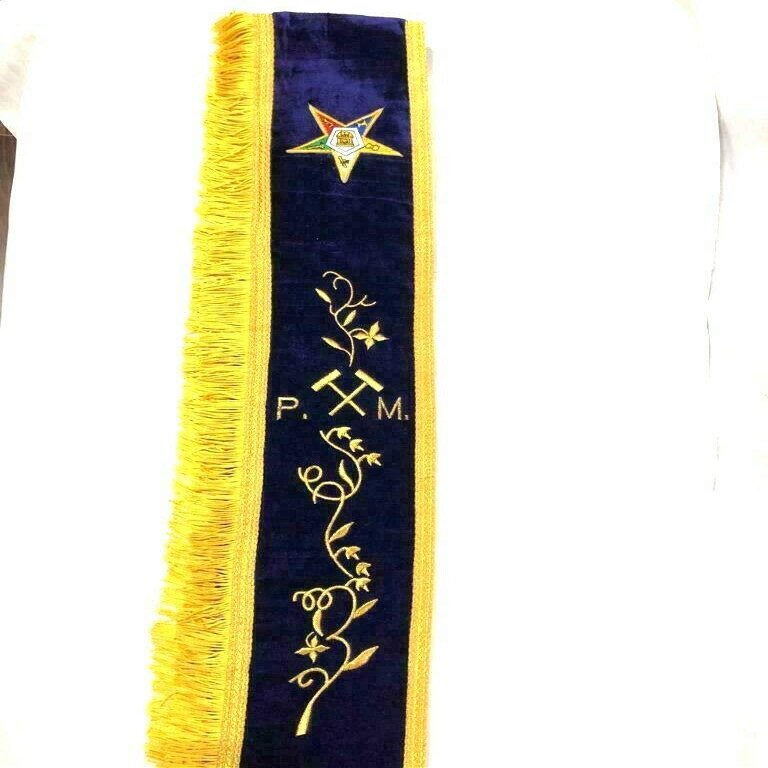 Ayaan Products OES PAST MATRON SASH WITH GAVELS, OES SASHES (STYLE B)