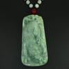 2.8" China Certified Grade A Nature Hisui Jadeite Jade Tiger Amulet Hand Carved Neckalce Pendants 0101 view 2