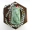 2.8" China Certified Grade A Nature Hisui Jadeite Jade Tiger Amulet Hand Carved Neckalce Pendants 0101 view 3