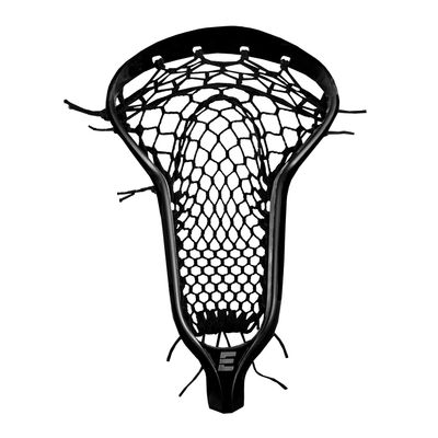 Epoch 3D Elite Women's Lacrosse Head Strung Mesh, Black/Black