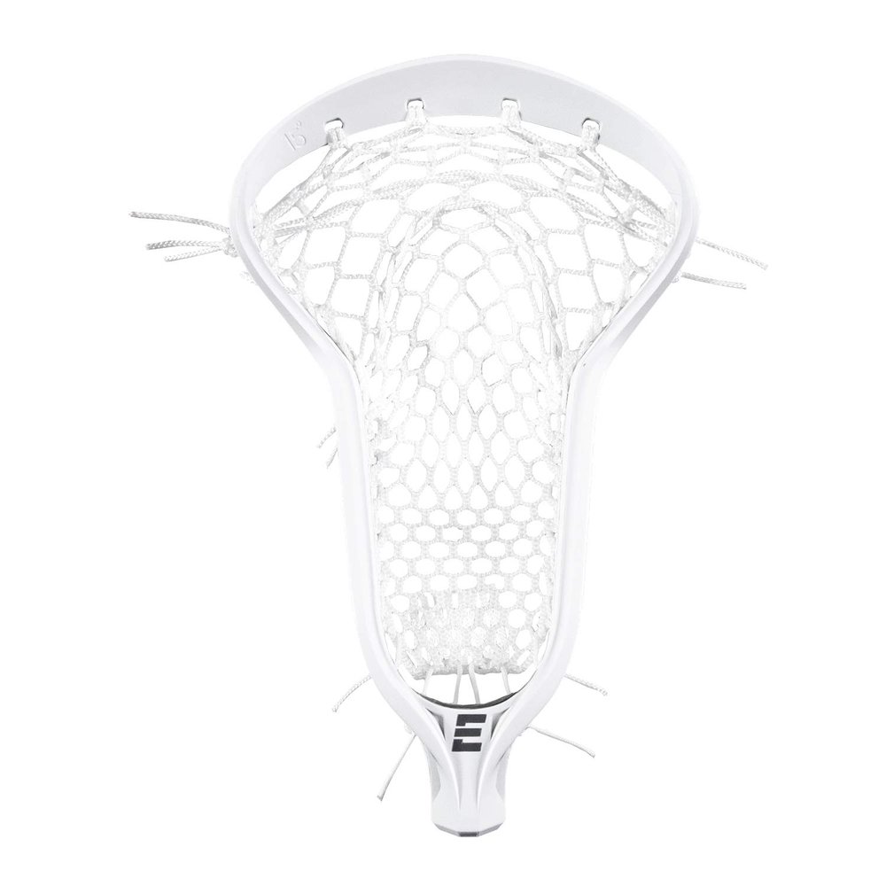 Epoch 3D Elite Women's Lacrosse Head Strung Mesh, White/White