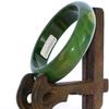 2.2" China Certified Nature Green Chalcedony Jade Women's Bangle Bracelets 6417 view 1