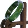 2.2" China Certified Nature Green Chalcedony Jade Women's Bangle Bracelets 6417 view 3