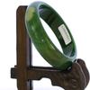 2.2" China Certified Nature Green Chalcedony Jade Women's Bangle Bracelets 6417 view 4