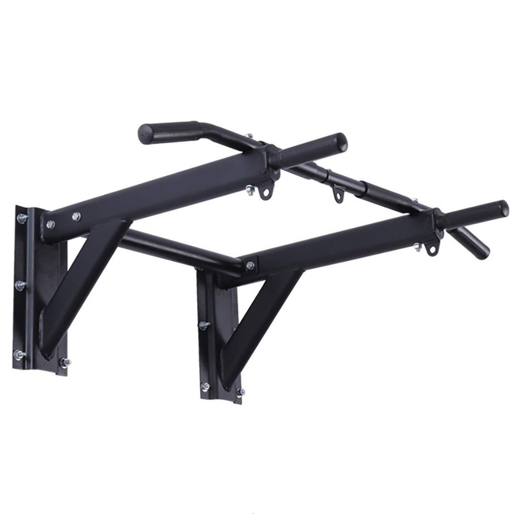 Wall Mounted Pull up Bar Multi-Grip Chin-up Station Home Gym Exercise Workout Equipment Strength Training Fitness Equipment Supports 600lbs (Size : Pull up bar A)
