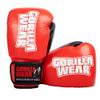 Gorilla Wear Ashton Pro Boxing Gloves - Red/Black Red 18oz view 3