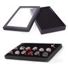 Cuteam Jewelry Storage Box, Transparent 36 Slots Ring Display Holder Earring Jewelry Storage Box Organizer Black One Size view 4