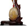 1.8" China Certified Nature Yellow Dragon Jade Fortue Gold Fish Hand Carved Necklace Pendants 2357 view 1