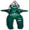 Bestzo MMA Martial Arts Jiu Jujitsu Judo Punching Bag Grappling Dummy Standing Position -Unfilled (Synthetic Leather Green, 70 inches (6 ft)) view 1