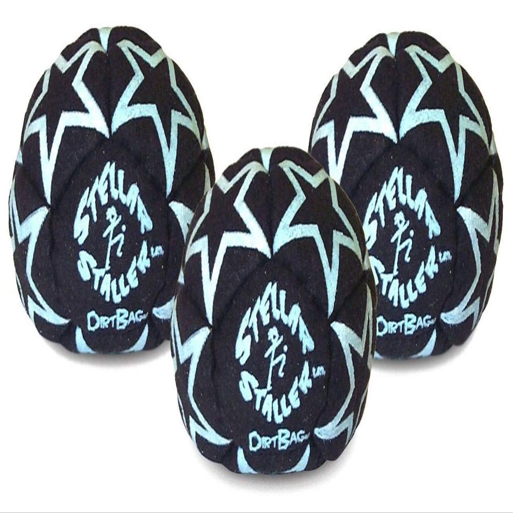 World Footbag Dirtbag Steller Staller Footbag  3-Pack