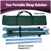 Kemp USA Aluminum Military and Camping Portable Folding Cot Stretcher, Green view 3