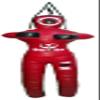 Bestzo MMA Martial Arts Jiu Jujitsu Judo Punching Bag Grappling Dummy Standing Position -Unfilled (Synthetic Leather Red, 48 inches (4 ft)) view 1