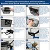 AlveyTech Universal Front Wire Basket with Quick-Release Mounting Hardware for Bicycles and Scooters - Large Bicycle Baskets with Quick Release Attachment for Bike and Scooter, Fits 1" Diameter Bar view 3