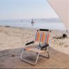 2 Pack of Neso Lightweight Water Resistant Beach Chairs with Shoulder Strap and Slip Pocket - Folds Thin (Vintage Stripes) view 2