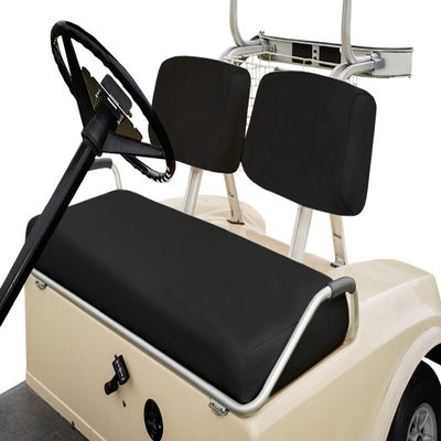 Bar Stool Covers 4 less Club Car Pre-2000 DS Golf Cart Front Seat Cover (Black)