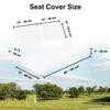 Bar Stool Covers 4 less Club Car Pre-2000 DS Golf Cart Front Seat Cover (White) view 3