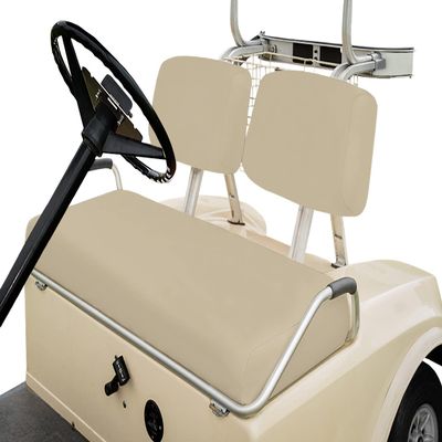 Bar Stool Covers 4 less Club Car Pre-2000 DS Golf Cart Front Seat Cover (Beige)