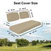Bar Stool Covers 4 less Club Car Pre-2000 DS Golf Cart Front Seat Cover (Beige) view 3