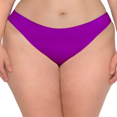 Smart & Sexy Women's No-Show Seamless Panty 2-Packs, BLACK HUE/ FIERCE VIOLET, XX-Large Plus