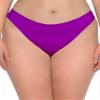 Smart & Sexy Women's No-Show Seamless Panty 2-Packs, BLACK HUE/ FIERCE VIOLET, XX-Large Plus view 1