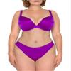 Smart & Sexy Women's No-Show Seamless Panty 2-Packs, BLACK HUE/ FIERCE VIOLET, XX-Large Plus view 2