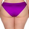 Smart & Sexy Women's No-Show Seamless Panty 2-Packs, BLACK HUE/ FIERCE VIOLET, XX-Large Plus view 3