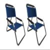 2 Pack of Neso XL Beach Chairs, Extra Large, Water Resistant with Shoulder Strap and Slip Pocket - Folds Thin (Navy) view 1