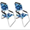 2 Pack of Neso Lightweight Water Resistant Beach Chairs with Shoulder Strap and Slip Pocket - Folds Thin (Whales) view 1