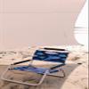 2 Pack of Neso Lightweight Water Resistant Beach Chairs with Shoulder Strap and Slip Pocket - Folds Thin (Whales) view 2