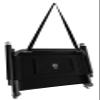 2 Pack of Neso XL Beach Chairs, Extra Large, Water Resistant with Shoulder Strap and Slip Pocket - Folds Thin (Black) view 4