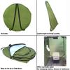 XKMT- Beach Portable Pop Up Changing Tent/Outdoor Privacy Tent/Camping Toilet Tent/Window Rain Shelter/Foldable With Carry Bag [P/N: ET-OUTDOOR005-GREEN] view 4