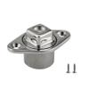 NRC&XRC Stainless Steel 316 Marine Grade Boat FIT 1-1/4IN Hole Garboard Drain Plug W/Screws & O Ring view 1