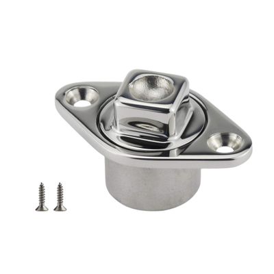 Heavy Duty 316 Stainless Steel Boat Marine Garboard Drain Plug Kit with Screws & O Ring for 1-1/4 Inch Hole
