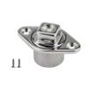Heavy Duty 316 Stainless Steel Boat Marine Garboard Drain Plug Kit with Screws & O Ring for 1-1/4 Inch Hole view 1