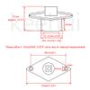 Heavy Duty 316 Stainless Steel Boat Marine Garboard Drain Plug Kit with Screws & O Ring for 1-1/4 Inch Hole view 2