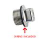 Heavy Duty 316 Stainless Steel Boat Marine Garboard Drain Plug Kit with Screws & O Ring for 1-1/4 Inch Hole view 4