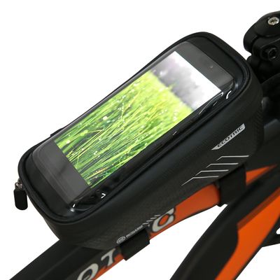 ECOTRIC Bike Phone Front Frame Bag Bicycle Top Tube Cycling Phone Mount Pack For Cellphones under 6.5"