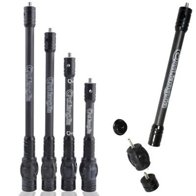 Archery Bow Stabilizer 6" 8" 10" 12" Rod Balance Bar with Damping System and Weights Shock Absorber for Compound Bow Archery Accessory (8")