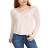 Freshman Womens Ribbed Solid Top Pink L view 1