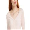 Freshman Womens Ribbed Solid Top Pink L view 2