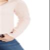 Freshman Womens Ribbed Solid Top Pink L view 3