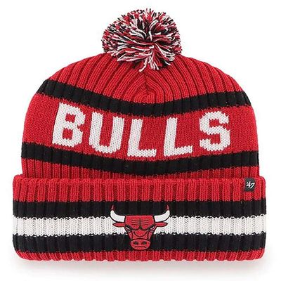 '47 Chicago Bulls Red/Black Bering Cuffed Knit Hat