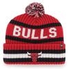 '47 Chicago Bulls Red/Black Bering Cuffed Knit Hat view 1