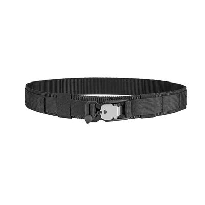 EXCELLENT ELITE SPANKER Military Tactical Belt Magnetic Quick-Release Buckle Webbing Belt for Men(Black-M)