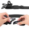 EXCELLENT ELITE SPANKER Military Tactical Belt Magnetic Quick-Release Buckle Webbing Belt for Men(Black-M) view 3