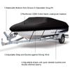 Trailerable Boat Cover,Accessories 420D Waterproof Trailerable Runabout Boat Cover Fit V-Hull Tri-Hull Fishing Ski Pro-Style Bass Boats, Full Size,Blue,20/22FT700 * 254CM view 4