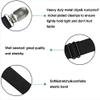 WILLWIN Improved Boot Straps Adjustable Stirrup Pant Straps, Elastic Boot Clips Pant Leg Straps for Women and Men Riding Pants Jeans Motorcycle 8 Pcs Black view 2