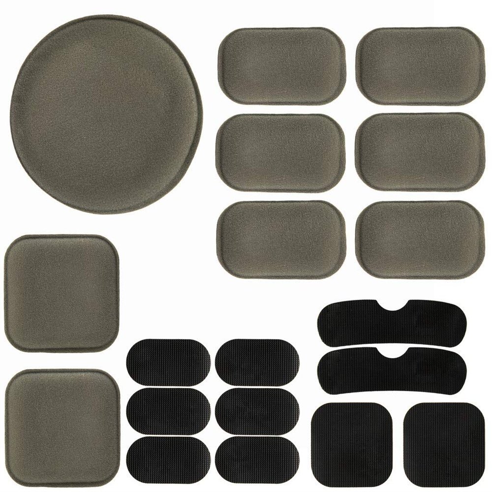 Helmet Padding Kit Airsoft Helmet Bicycle Replacement Universal Foam Pads Set Tactical Accessories Motorcycle Padding Kits Bike Mats for Cycling Costume Cosplay Fast Mich CS Army ACH (Grey)