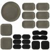 Helmet Padding Kit Airsoft Helmet Bicycle Replacement Universal Foam Pads Set Tactical Accessories Motorcycle Padding Kits Bike Mats for Cycling Costume Cosplay Fast Mich CS Army ACH (Grey) view 1