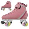 Bont Parkstar Pink Suede Professional Roller Skates for Park Ramps Bowls Street - Rollerskates for Outdoor and Indoor Skating (Bubblegum Pink Solid, Bont 8) view 1